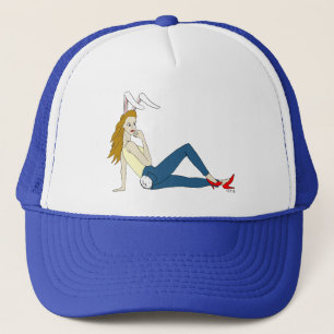 Hasenmädchen  truckerkappe