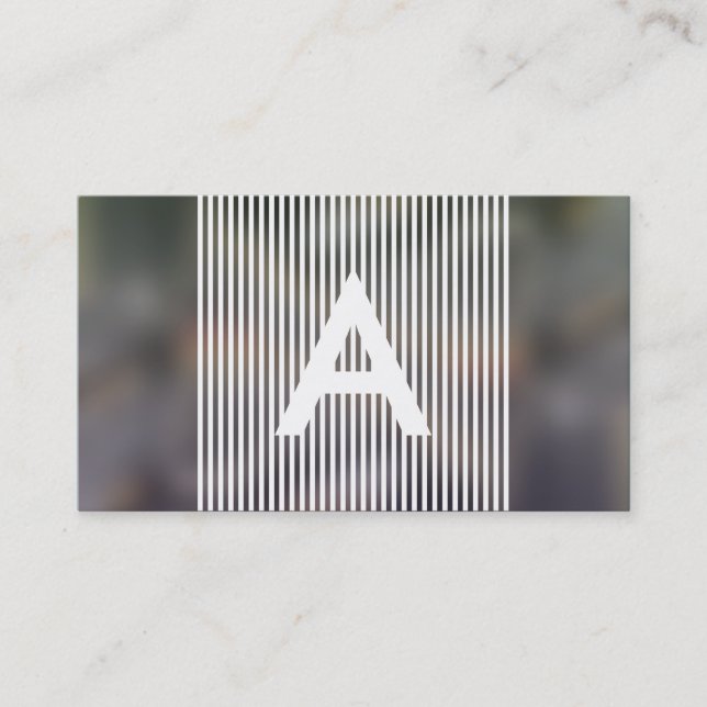 Hasenmonogramm Visitenkarte (Vorderseite)