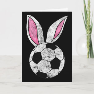 Hasenohren Fußball Frohe Ostern Jungen Mädchen Karte