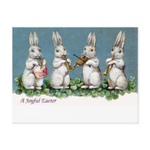 Hasenquartett Vintage Ostern