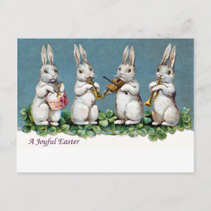 Hasenquartett Vintage Ostern Feiertagspostkarte
