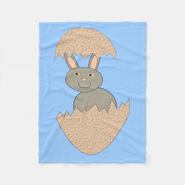 Hasenschlacht aus Eierwein Fleece Blanket (Vorderseite)