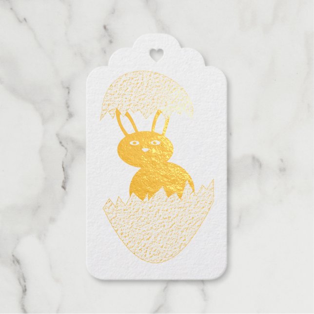 Hasenschlachten von Eiern nach eigenem Brauch Geschenkanhänger (Vorderseite)