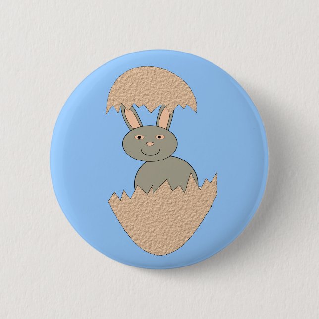 Hasenschlaf aus der ungeraden Eierschaltfläche Button (Vorderseite)