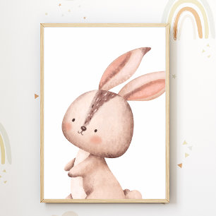 Hasenwald Tierkinderstube Poster Kinderzimmer Deko