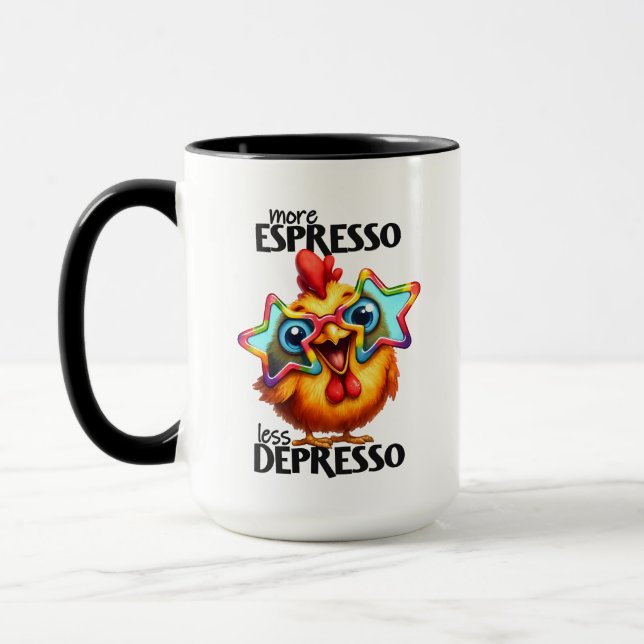 Hasenwurzel: Art Monogramm Tasse (Links)