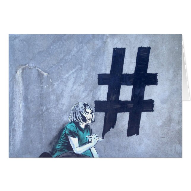 Hash tag Graffiti (Vorderseite (Horizontal))