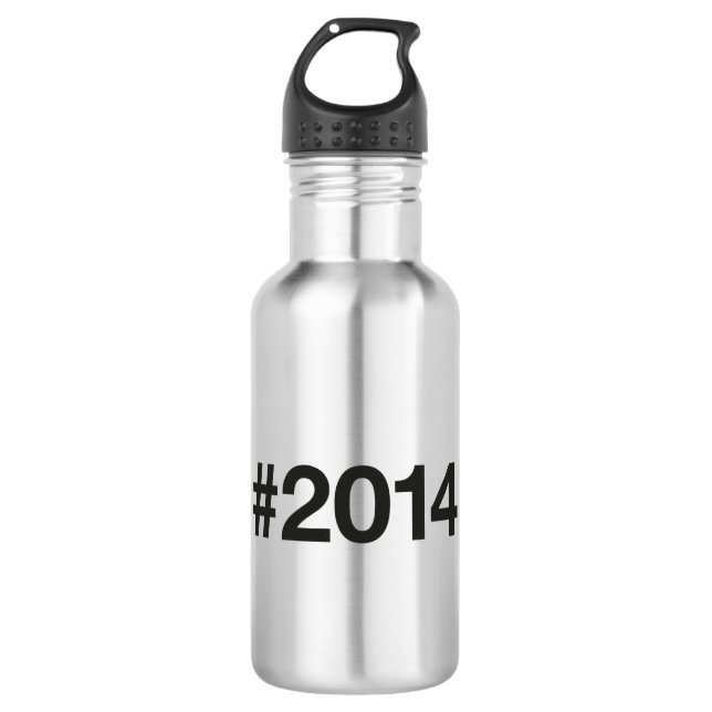 Hashtag 11 Geburtstag 2014 Edelstahlflasche (Vorderseite)