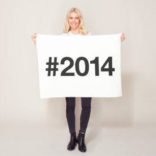 Hashtag 11 Geburtstag 2014 Fleecedecke