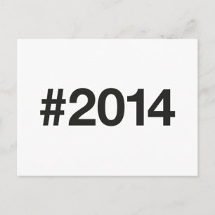 Hashtag 11 Geburtstag 2014 Postkarte