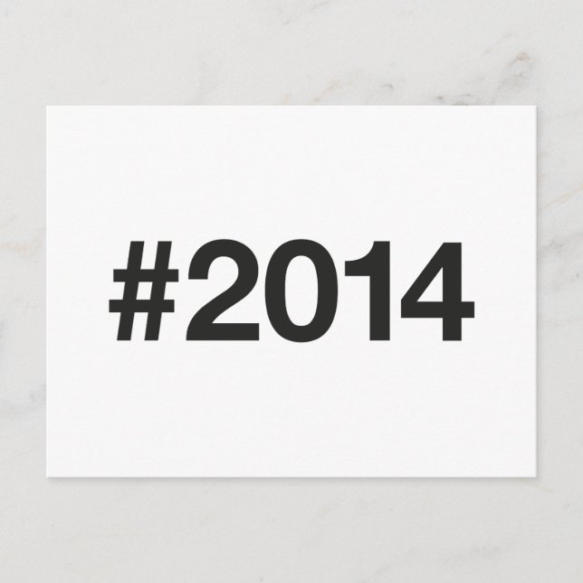 Hashtag 11 Geburtstag 2014 Postkarte (Vorderseite)
