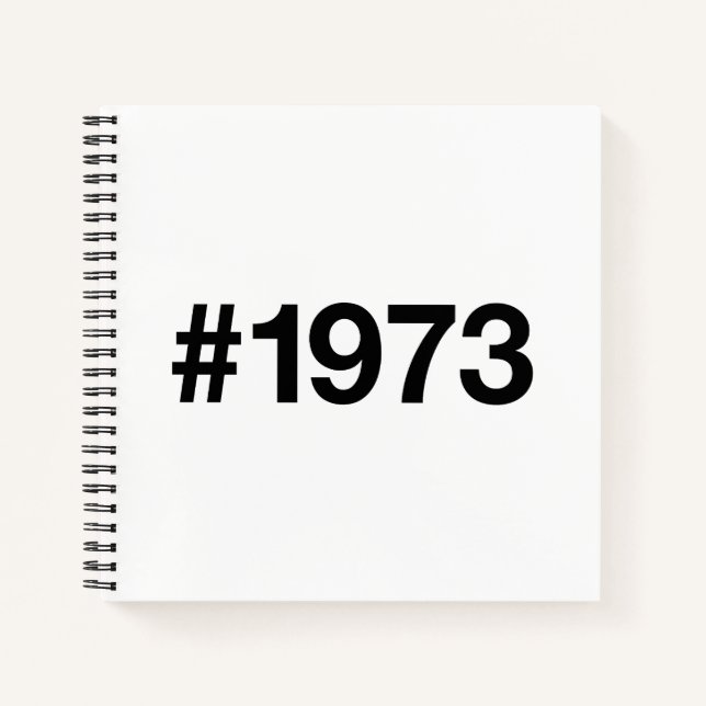 Hashtag 1972 53 Jahre Geburtstag Notizbuch (Vorderseite)