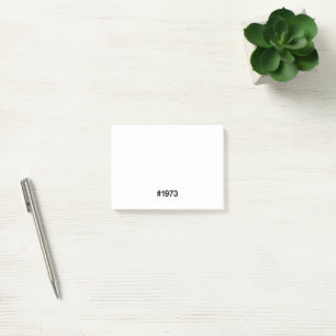 Hashtag 1972 53 Jahre Geburtstag Post-it Klebezettel