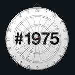 Hashtag 1975 50 Jahre Geburtstag Dartscheibe<br><div class="desc">#1975</div>
