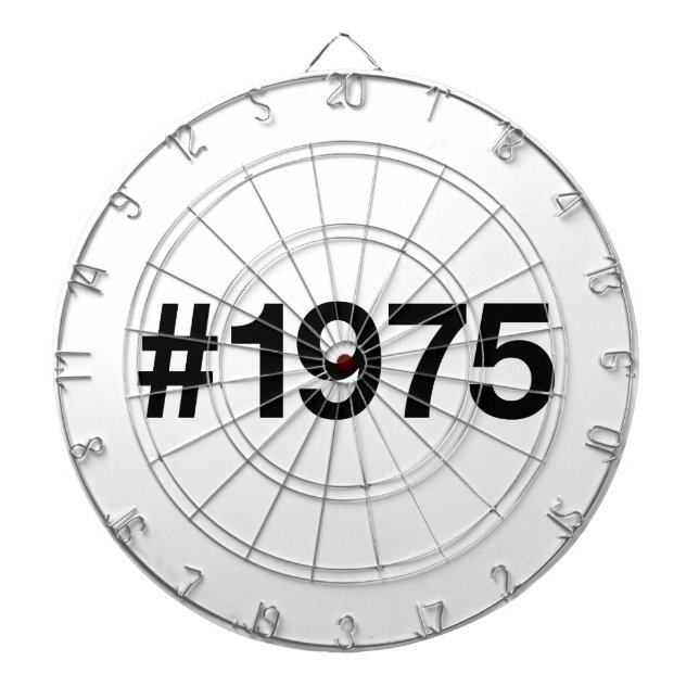 Hashtag 1975 50 Jahre Geburtstag Dartscheibe (vorne)