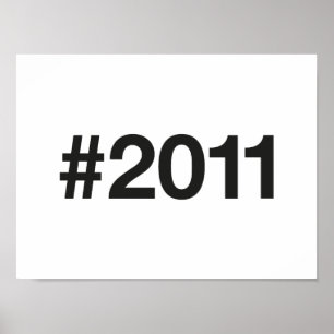 Hashtag 2011 14 Geburtstag Poster