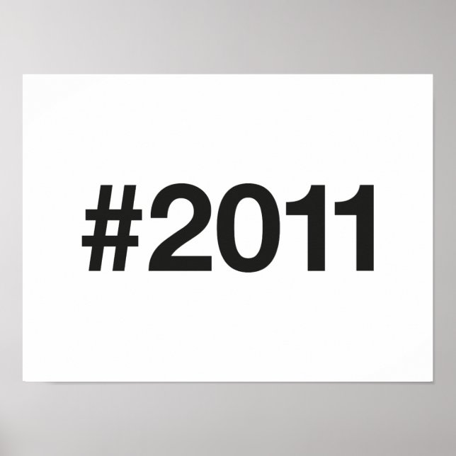 Hashtag 2011 14 Geburtstag Poster (Vorne)