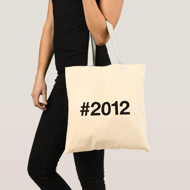 Hashtag 2012 13 Geburtstag Tragetasche (Vorderseite (Produkt))