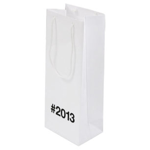 Hashtag 2013 12 Geburtstag Geschenktüte Für Weinflaschen