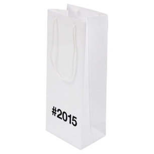 Hashtag 2015 10 Geburtstag Geschenktüte Für Weinflaschen