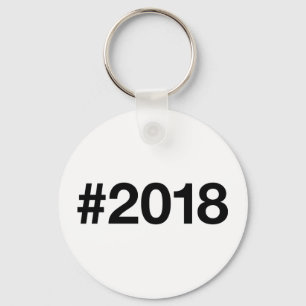 Hashtag 2018 7 Geburtstag Schlüsselanhänger