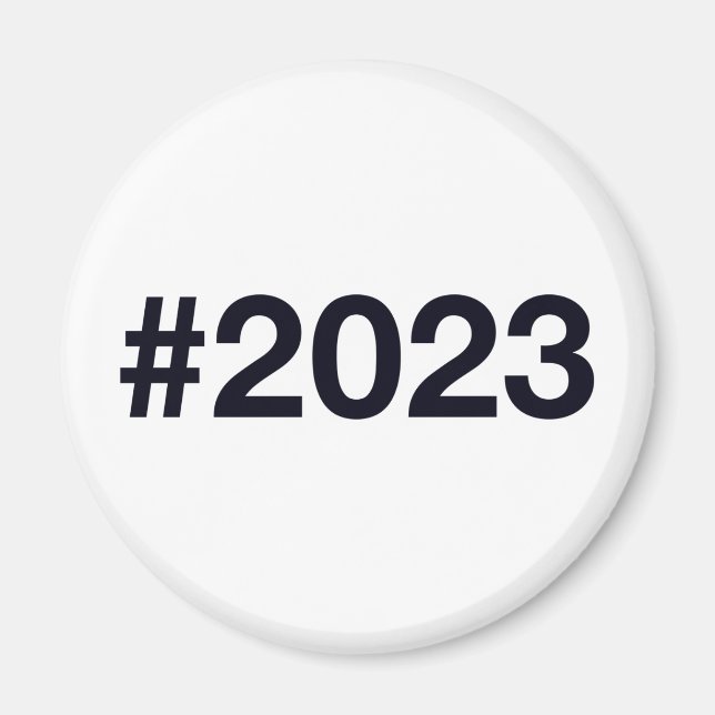 Hashtag 2 Geburtstag 2023 Jahrestag Magnet (Vorne)