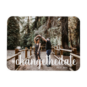 Hashtag ändern Datum Foto Magnet