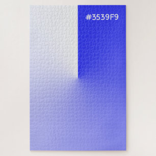 Hashtag Azure Blue Color Gradient Puzzle
