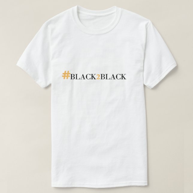 HASHTAG BLACK2BLACK T - Shirt (Design vorne)