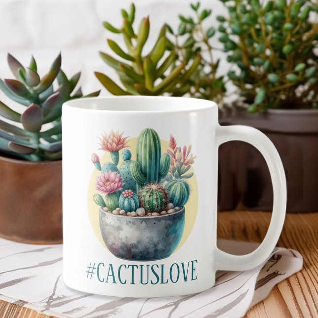 Hashtag Cactuslove Kaffeetasse (Von Creator hochgeladen)
