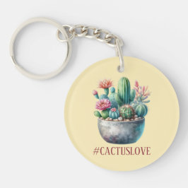 Hashtag Cactuslove Schlüsselanhänger
