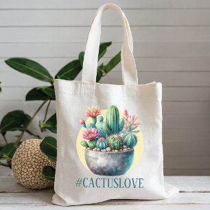 Hashtag Cactuslove Tragetasche