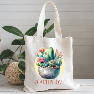Hashtag Cactuslove Tragetasche