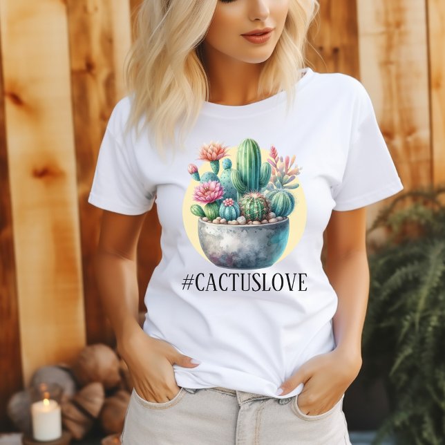 Hashtag Cactuslove Women's T-Shirt (Von Creator hochgeladen)