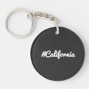 Hashtag California Minimalist West Coast Stil Schlüsselanhänger