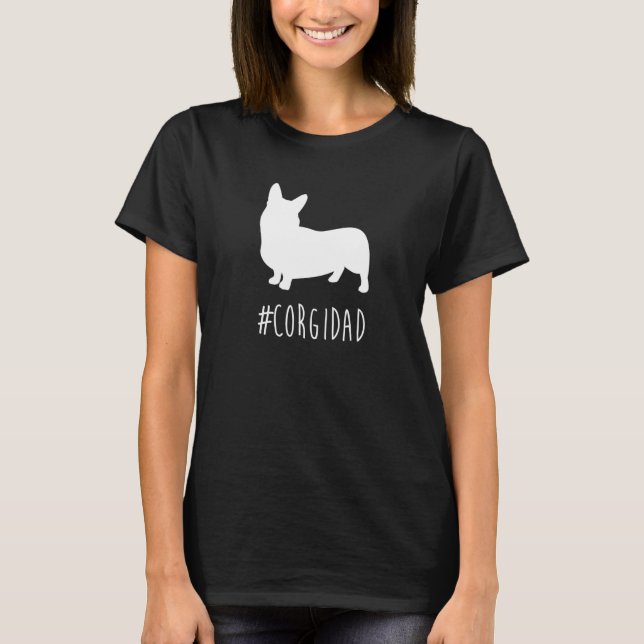 Hashtag Corgi Vater T-Shirt (Vorderseite)