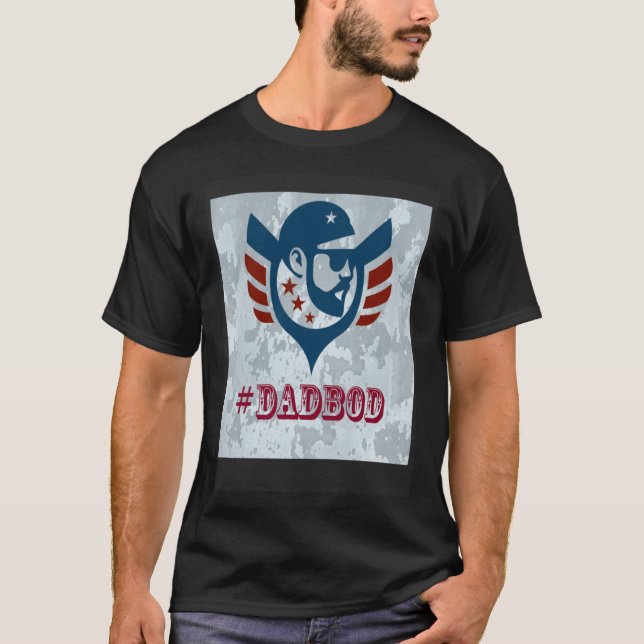 Hashtag Dad Bod T-Shirt (Vorderseite)
