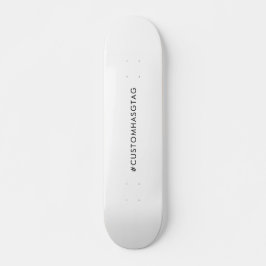 Hashtag Deine moderne trendige Social-Media-Kunst Skateboard