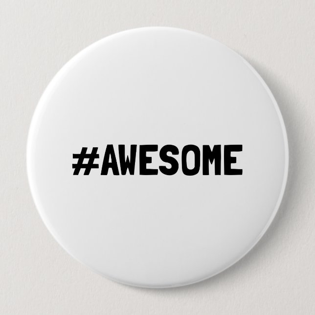 Hashtag fantastisch button (Vorderseite)