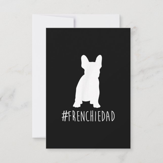 hashtag frenchdad Französisch Bulldogdad (Vorderseite)