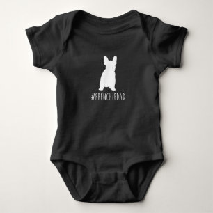 Hashtag Frenchie Papa Französischer Bulldoggen P Baby Strampler