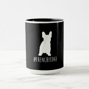 Hashtag Frenchie Papa   Französischer Bulldoggen-V Tasse