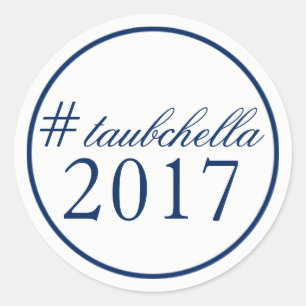 Hashtag Gastgeschenk Hochzeit & Welcome Bag Sticke Runder Aufkleber