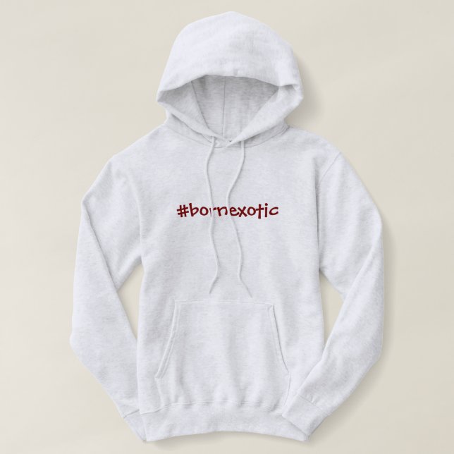 Hashtag Geboren Exodie Hoodie (Design vorne)