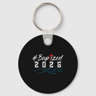 Hashtag Getauft 2026 T-Shirt Taufhemd Gott Christ Schlüsselanhänger