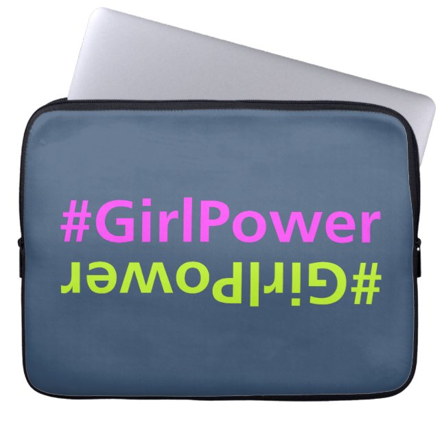 HASHTAG GIRL POWER LAPTOPSCHUTZHÜLLE (Vorderseite)