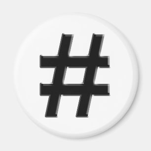 #HASHTAG - Hash Tag Symbol Magnet