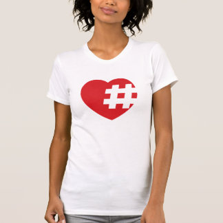 Hashtag im Herzen T-Shirt