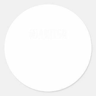 Hashtag Janitor Cleaners Service Cleaners Gift Runder Aufkleber