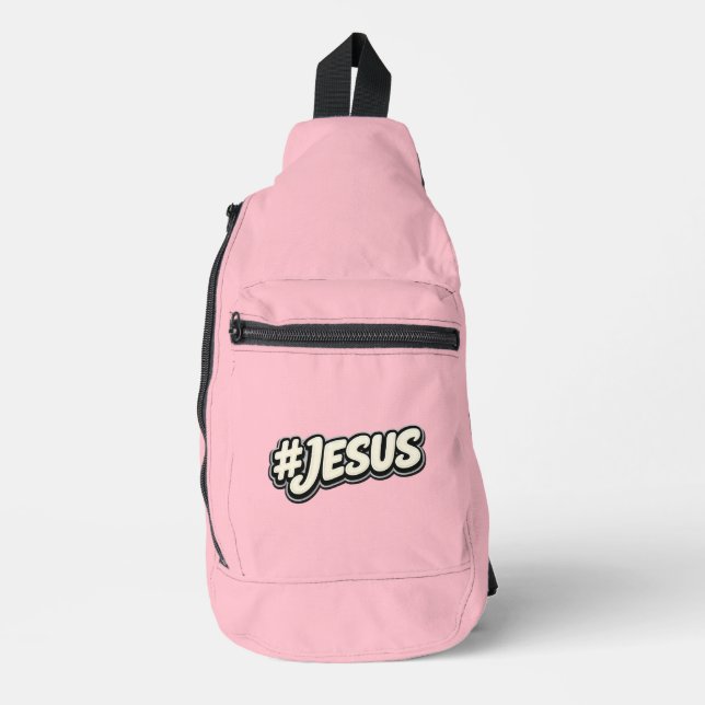 Hashtag - JESUS - Christlich Crossbody Bag (Vorderseite)